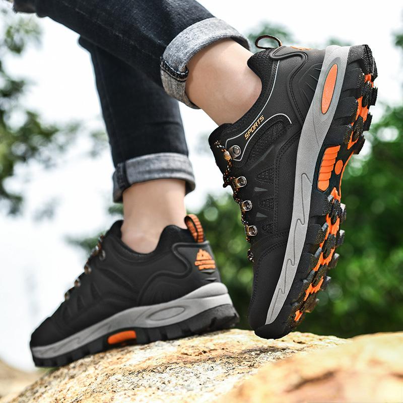 Fashion Ladies Outdoor Waterproof Hiking Walking Shoes Breathable Comfortable Casual Sports Shoes Comfortable Lightweight Hiking Shoes