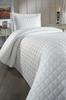 Estiva Queen Size Microcotton Bedspread 180x240 Cm Cream Color