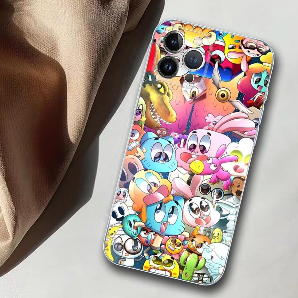 Amazing World Of Gumball Phone Case For iPhone 14 11 12 13 Mini Pro XS Max Cover 6 7 8 Plus X XR SE 2020 Funda Shell