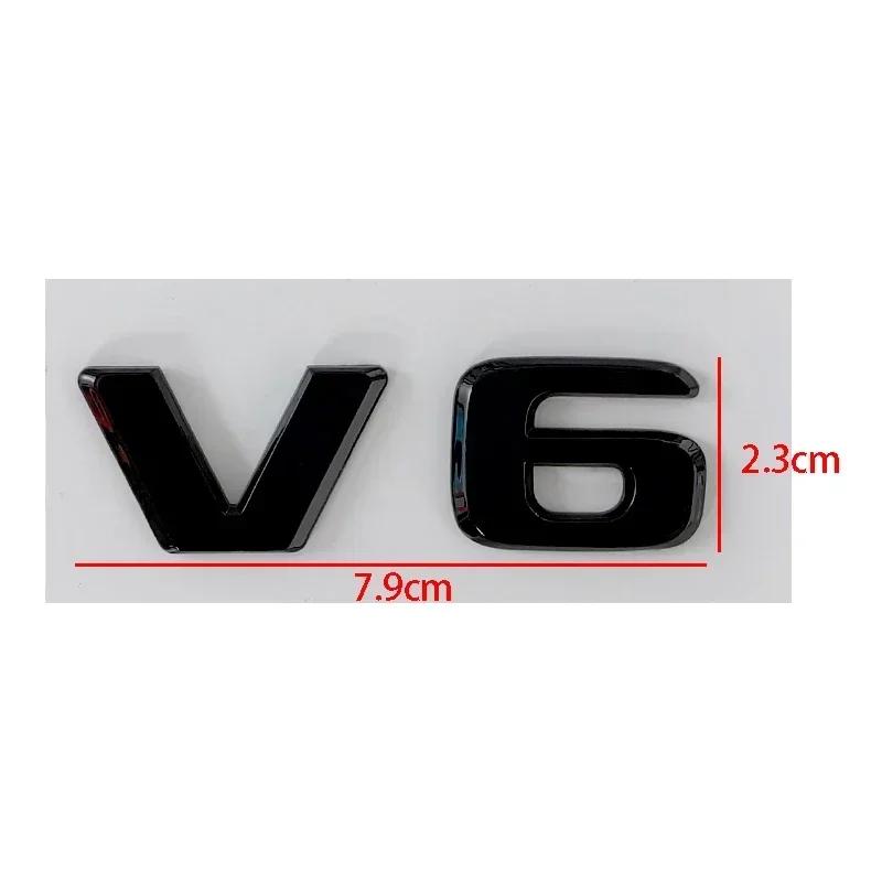 3D ABS Chrome Black Car Trunk Letters For Mercedes Benz Logo Emblem Sticker W204 C280 ML SLK 320 Viano Vito V6 Auto Accessories