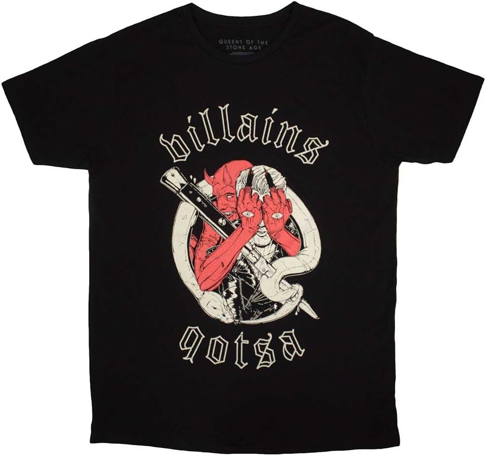 Men's Queens of The Stone Age Villains T-Shirt Black