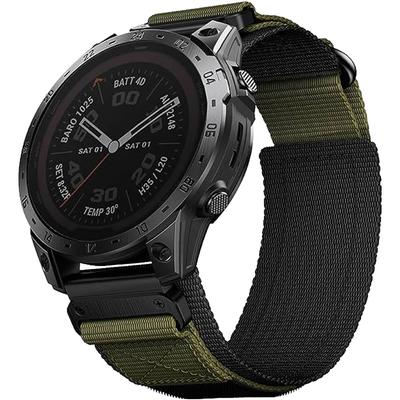 Нейлоновый ремешок на липучке 22 мм с быстросъемным креплением для Garmin Fenix 8 47 мм/Fenix 7/6