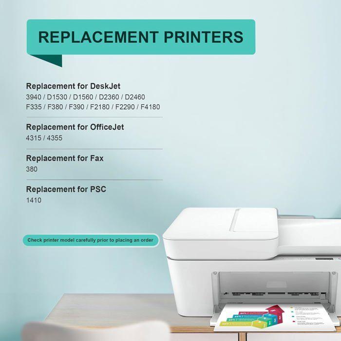 Cartouches 21XL & 22XL compatibles pour HP (DeskJet, OfficeJet, PSC, Fax) - 1GOLD, jeu générique