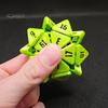 Squishable D20 Fidget Dice Portable Travel 3D Printed Dice Sensory Toy Multi-sides Gaming Dice Prop Adults Family Night Party Board Game Prop