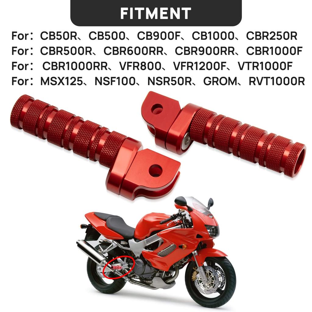 Подножка мотоциклетная передняя педаль противоскользящая серебристый тон подножки для Honda
