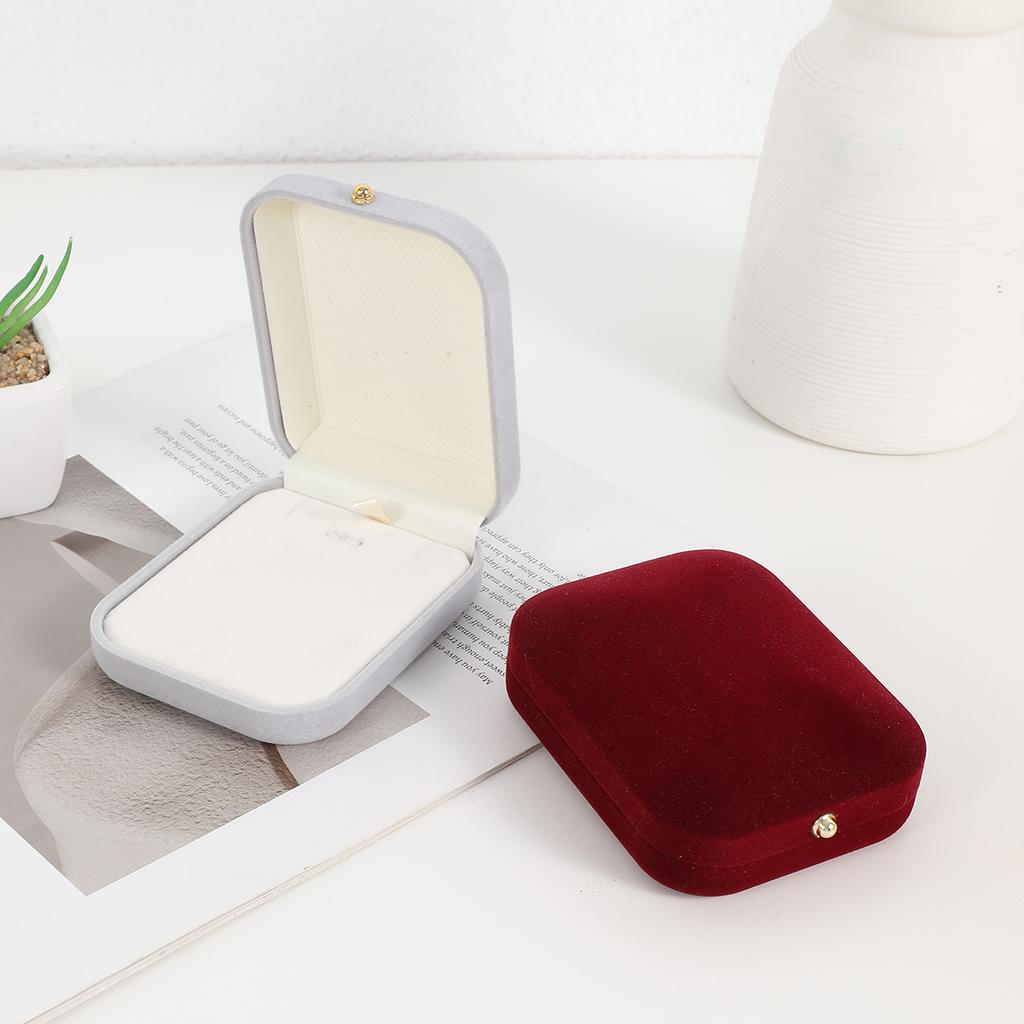 Бархатная шкатулка для ожерелий, шкатулка для подвесок, органайзер для ювелирных изделий, подарочная упаковочная коробка, контейнер для хранения ювелирных изделий для безделушек