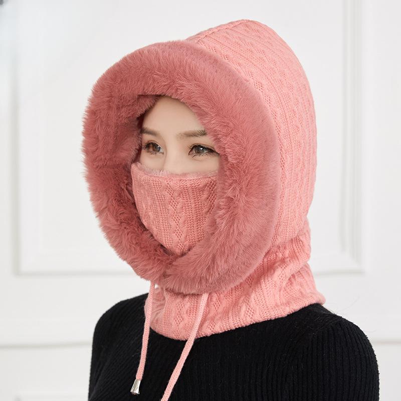 Шапка женская зимняя утолщенная теплая шапка