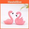 Decorative Pvc Flamingo Ornament Keychain Cake Topper Small Landscape Figurine
