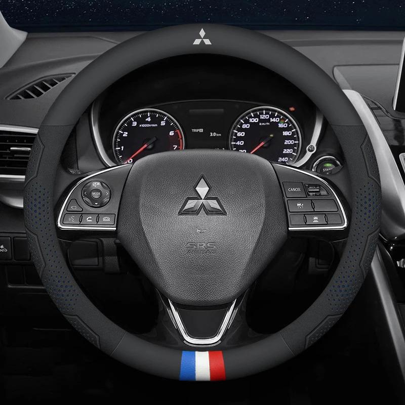 Для Mitsubishi Outlander Pajero Asx Colt Lancer Evolution X L200 Triton RALLIART Автомобильная противоскользящая накладка на руль из углеродного волокна WJ4