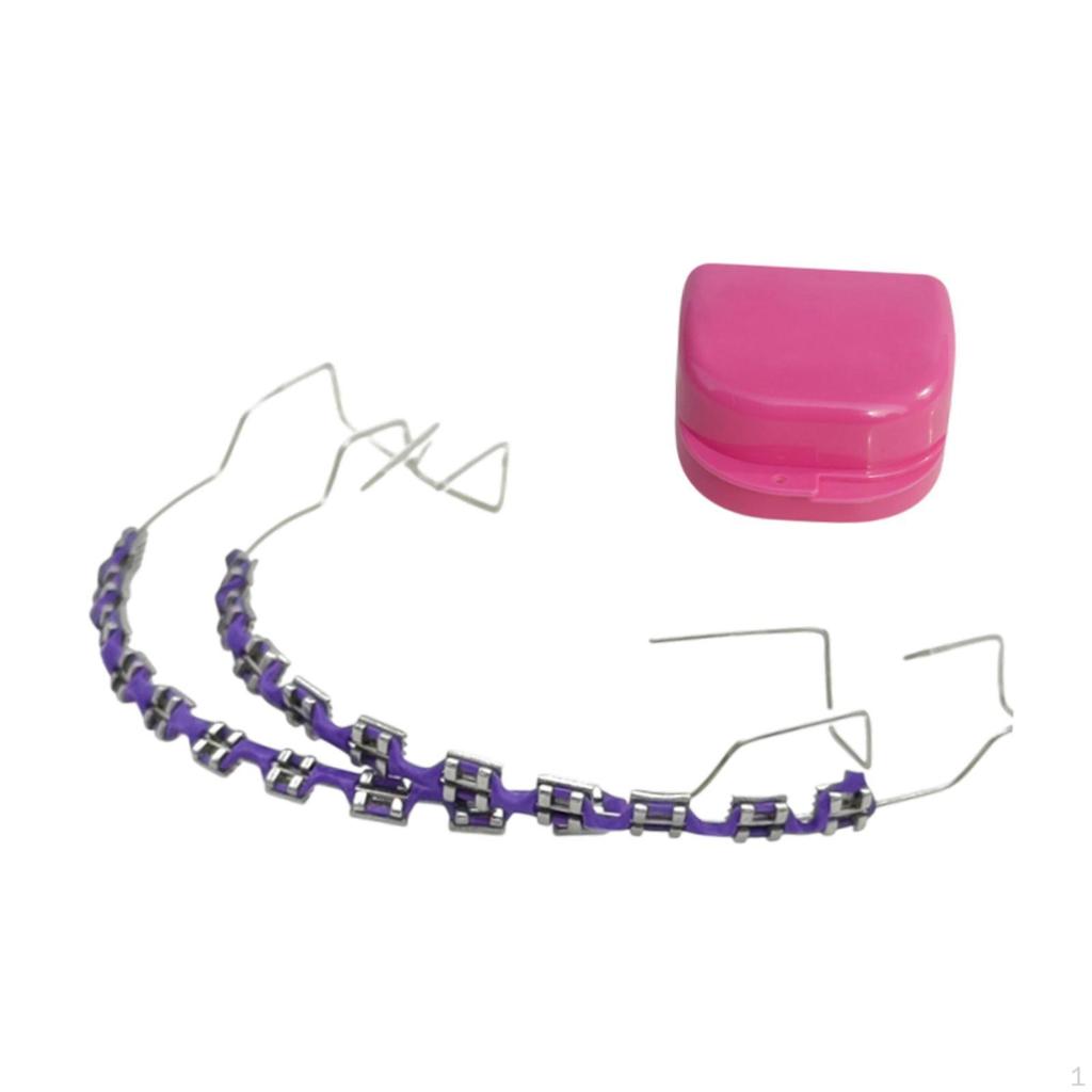 Временное украшение для зубов Сделай сам Цветная цепочка для брекетов для подростков и детей