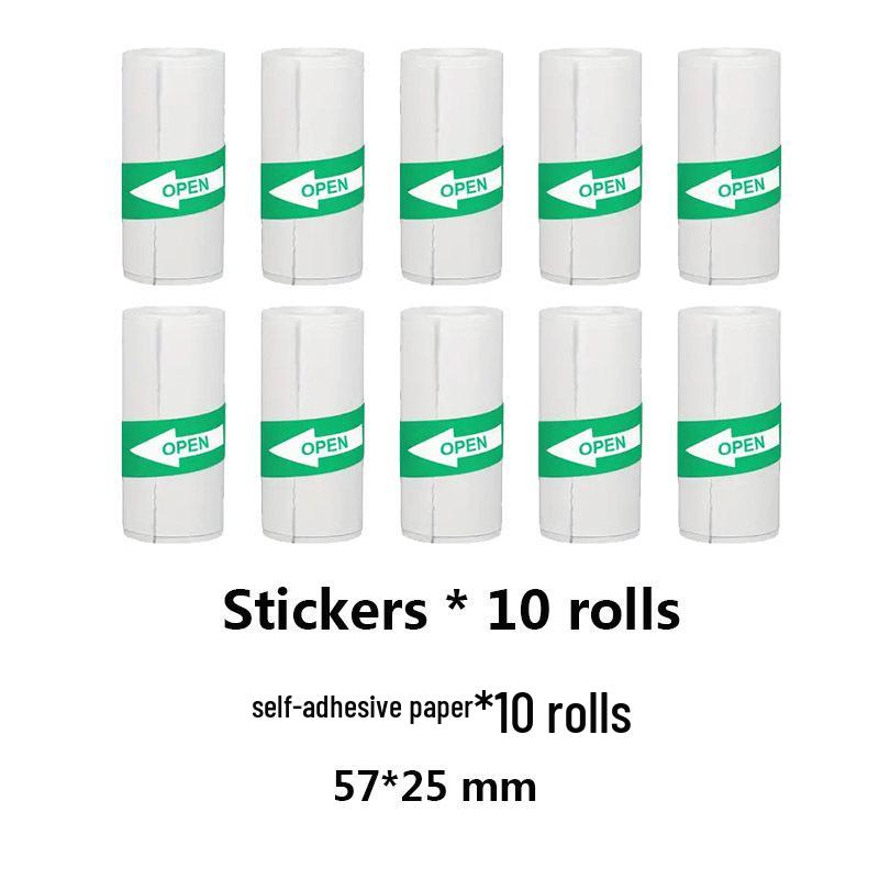 Mini Coreless Self-Adhesive Thermal Printer Paper for Cash Register and Photo Labels