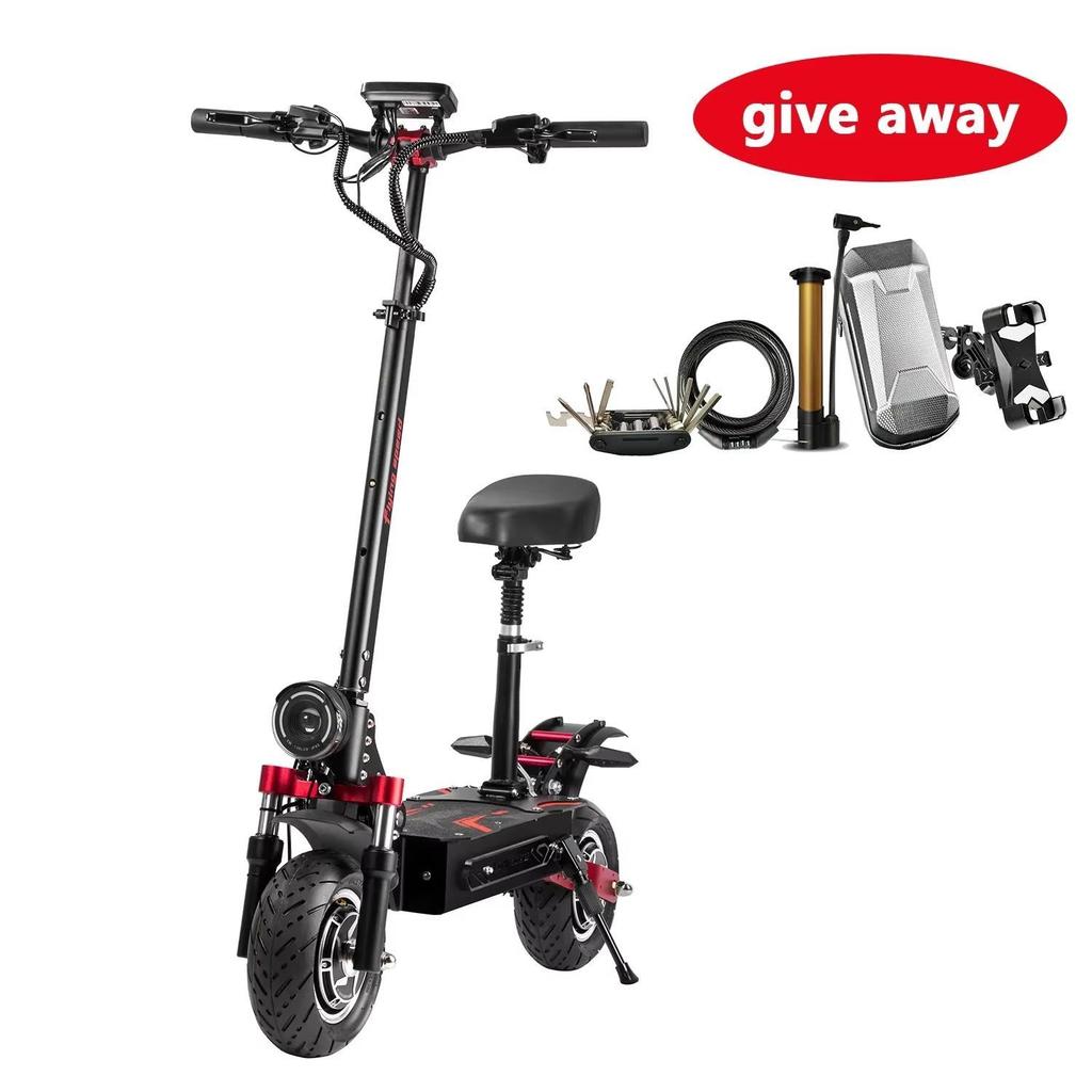 Boyuda's new electric scooter Q7Pro Max, equipped with 3200W dual motors, 52V28AH battery, application control, and silent tire scooter