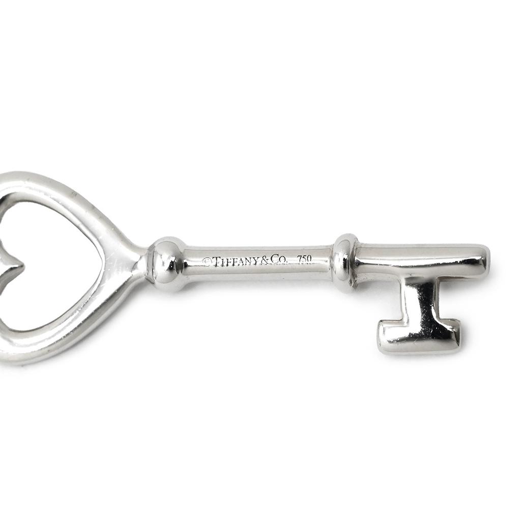 Tiffany & Co - Key Heart keyNecklace K18WG/diamond Array