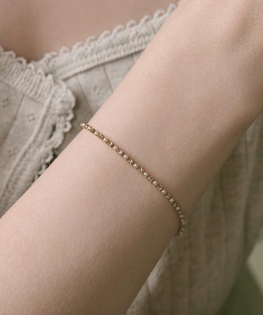 Dmoment (Покрынное золото 18K) Браслет Lume Slim Line