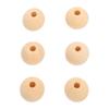 100pcs Bulk Pack Round Wood Beads Multipurpose DIY Wood Beads Wooden Spacer Beads  DIY Crafting