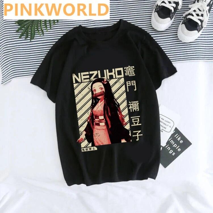 Japanese Anime Cartoon Funny Fashioin WoUnisex T-shirt Print Ladies T-shirt Casual Basis O-collar Black Shirt Short Sleeve Tshirt