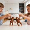 Артикулированная фигурка обезьяны с подвижными суставами 3D-печать Милая фигурка обезьяны Коллекционная игрушка-антистресс для стола для дома и офиса
