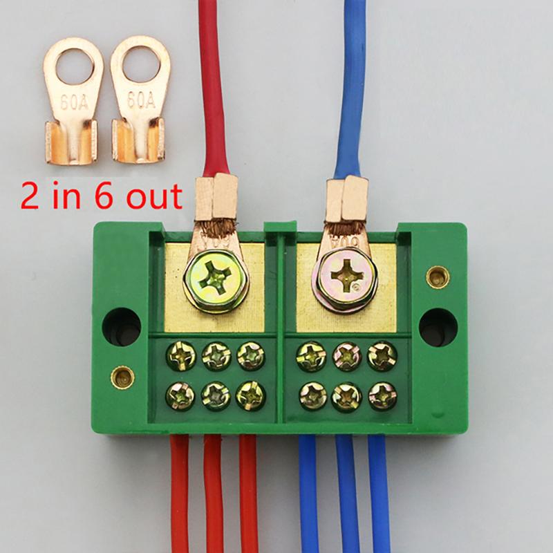 Wire Terminal Box Single Phase 2-In 8-Out Fj6/Jhd Wire Connector Terminal Block