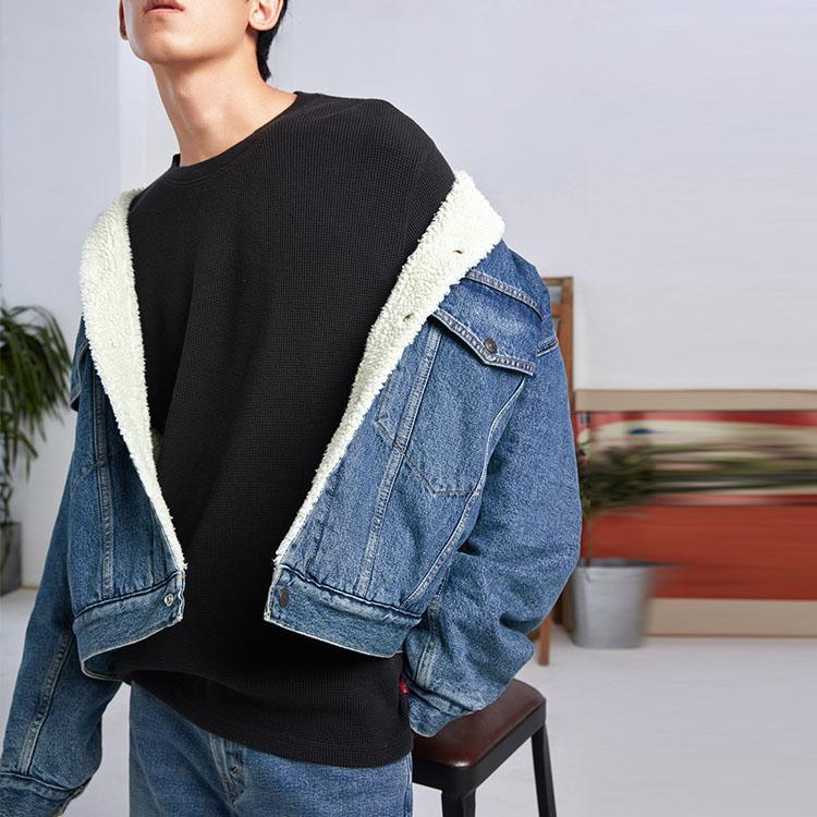 Levis Single Button Casual Long Sleeve Denim Jacket Unisex Jackets 28814-0001