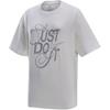 Nike Спортивная одежда с принтом букв, универсальная свободная модная футболка с коротким рукавом, женские топы, парусно-белый FZ1154-133
