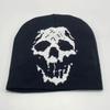 Halloween Fashion Acrylic Knitted Skull Cap With Skull Stretchy Fit For Street Trend Anime Enthusiasts