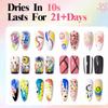 12Pcs/Set New Colorful Nail Art Graffiti Pen DIY Waterproof Drawing Pen Abstract Lines 3D Painting Liner Manicure Tool