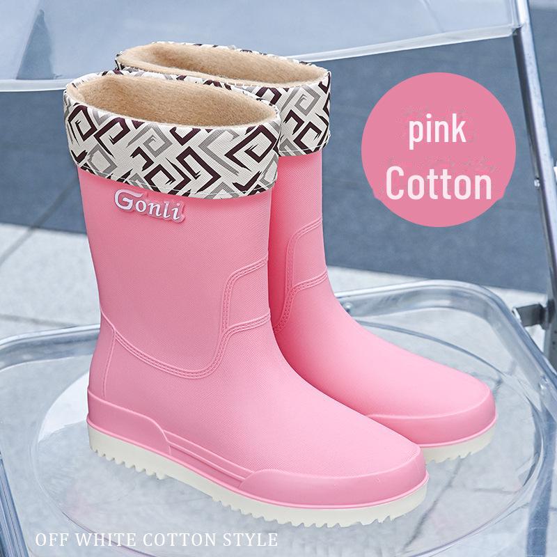 Women's Mid-Tube Lightweight Waterproof Rain Boots - European & American Fashion