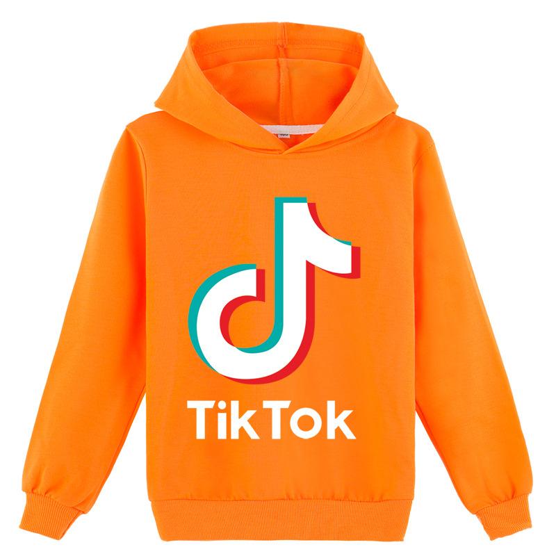 Детская одежда от 4 до 14 лет, новые модные детские повседневные толстовки с принтом TIKTOK для мальчиков и девочек