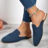 Женские полутапочки с острым носком, осень 2024, новые женские повседневные прогулочные туфли без шнуровки на плоской подошве, женская легкая нескользящая повседневная обувь