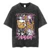 Japanese Manga Nana Osaki Komatsu Nana Vintage Washed T Shirt Men's Women Harajuku Short Sleeve T-shirt Cotton Casual T-shirts