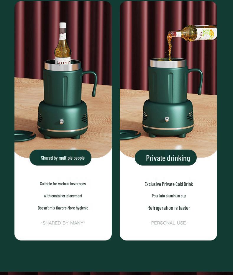 Портативная чашка для быстрого охлаждения и подогрева для офисных столов