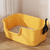 Cat Litter Box Bedpan Big Mac Oversized Cat Tray Bedpan Large Capacity Semi-Closed Plastic Anti-Splash Cats Toilet Pet Supplies