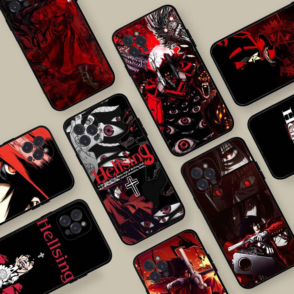 Крутой чехол для телефона Hellsing Anime для iPhone 16 17 Air 15 14 13 12 11 Pro Max 16E Plus Fundas