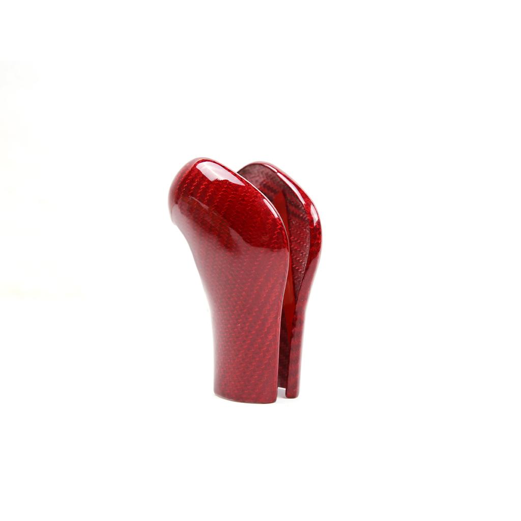 Real Carbon Fiber Car Gear Shift Knob Cover Trim Sticker Fit for Porsche Cayenne 2011-2017 Auto Interior Accessories