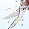 Kitchen Scissors with Fish Scaler Bottle Opener Spring Loaded Multi-Purpose Scissors for Meat Chicken and Fish5