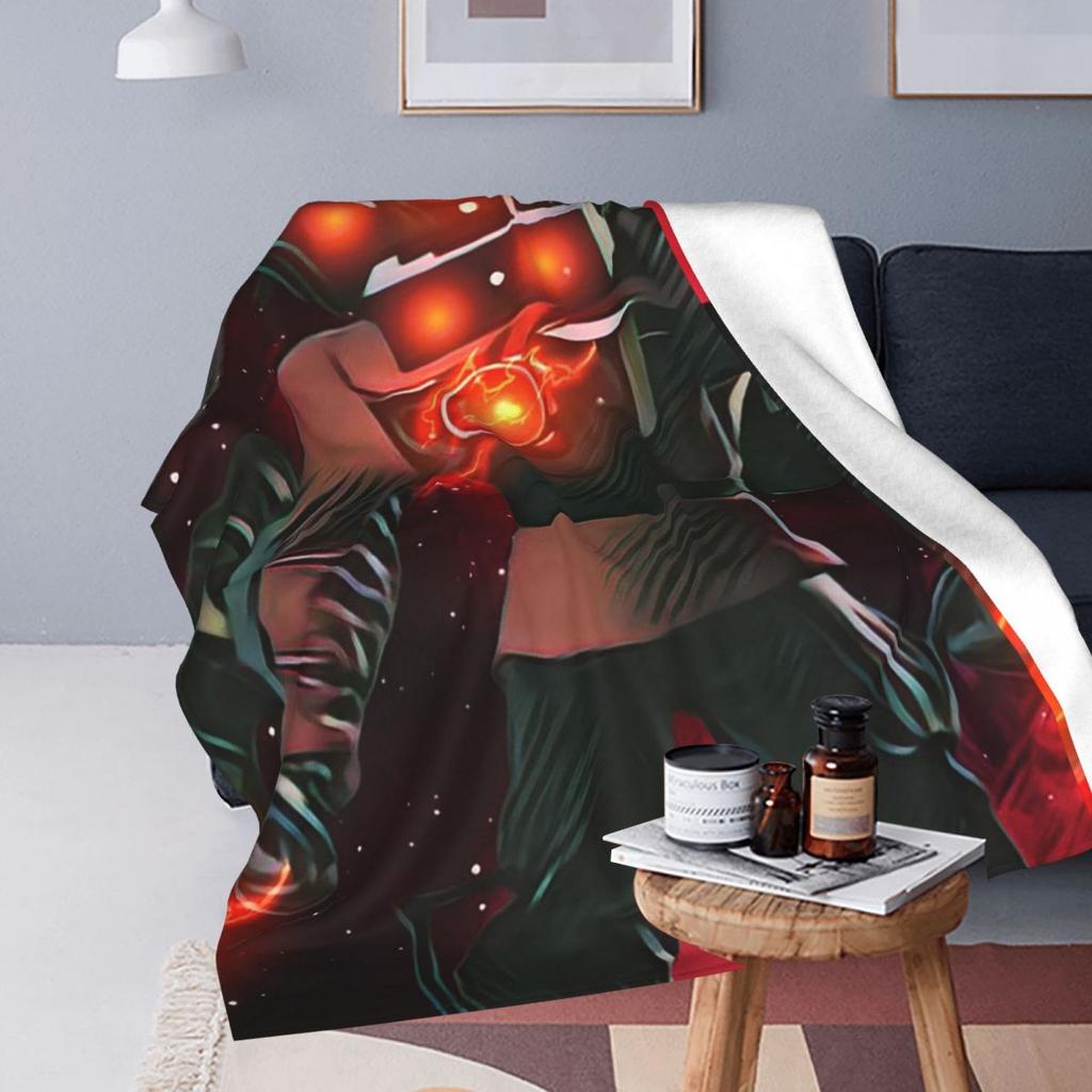 Skibidi Toilet Funny Blankets Flannel Throw Blanket Super Soft Throw Blankets for Home Bedroom Outdoor Throws Bedspread Quilt
