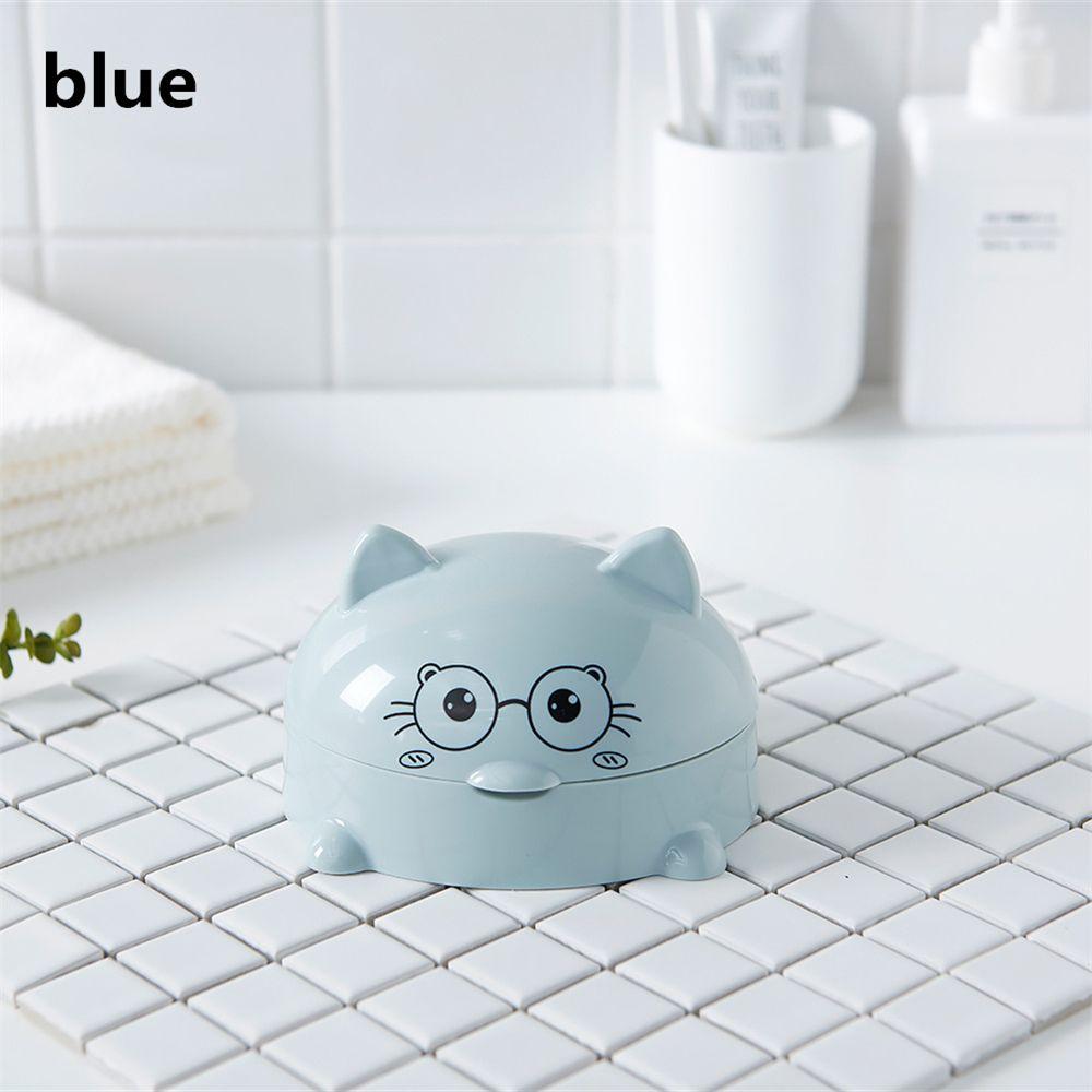New Bathroom Holder Case Cartoon Soap Dish With Cover Soap Box