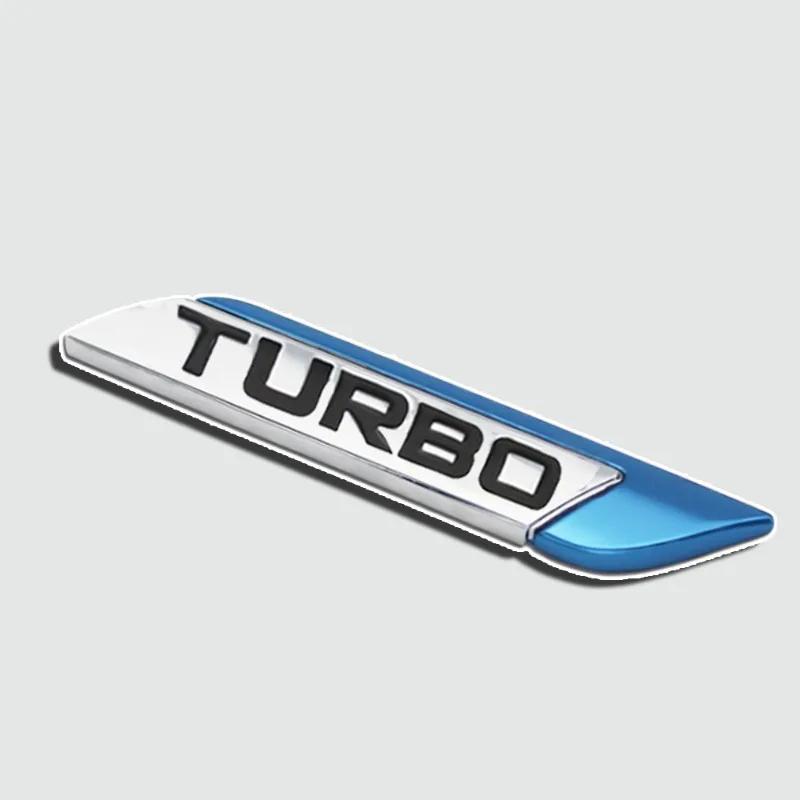 TURBO 3D металлическая эмблема значок для кузова автомобиля универсальный внешний стиль автомобиля эмблема наклейки декоративные наклейки