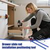 Кондуктор для установки направляющих ящика Кондуктор для мебельной фурнитуры Установка направляющих ящика Точный направляющий для домашней мастерской Офисный стол Ванная комната