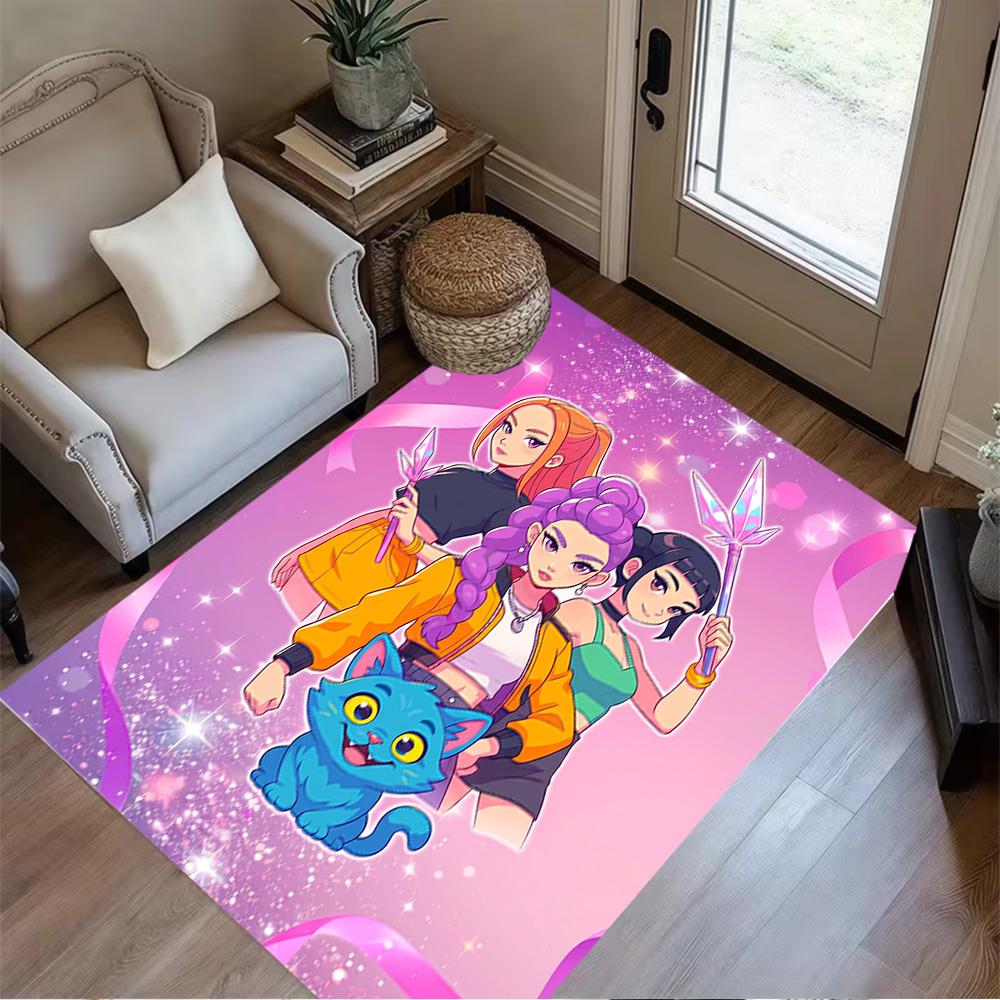 Ethereal Sword Dance Floor Rug Office Rug Perfect for Hallway Balcony Dining Room Dormitory Anti-slip Rug Anime Office Decor Wedding Party Gift