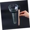 HANABASS Rain Gauge, Rain Gauge Tube, Measurement Test Tube, Easy to Read, 35mm, for Outdoor Garden Use