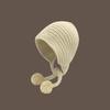 Winter Warm Knitted Hat Long Braid Woolen Ear Protection Cap Ethnic Style Cute Pompom Woolen Bomber Hats