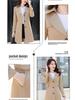 Women's Petite British-Style Trench Coat, Spring/Autumn 2025, Popular Mid-Length Casual Korean Design