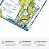 Ретро Металлическая Вывеска Gin Tonic Roostertail Винтажное Настенное Искусство для Бара Кухни Домашний Декор 8x12 дюймов