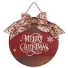 Shop Elk Wooden Christmas Pendant Bow Santa Claus Door Hanging Ornaments Handmade Tree Christmas Door Decoration Porch