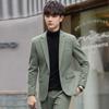 Повседневный костюм корейской версии Slim Fit Trend осень и зима мужской маленький костюм шерстяной утолщенный топ куртка