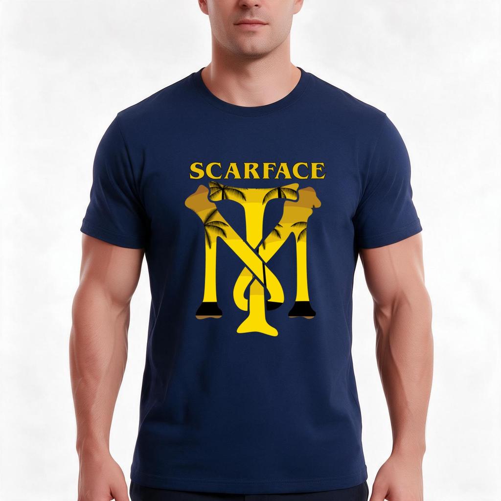 Scarface Tony TShirt Summer Casual Cotton Tee Oversized Streetwear Tops Vintage Graphic Print Loose Fit Short Sleeve