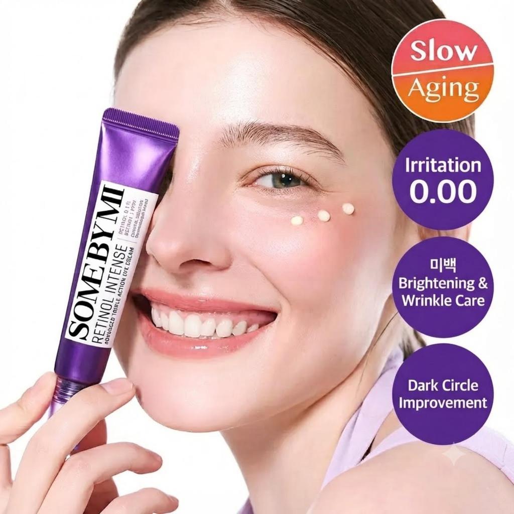 SOME BY MI Retinol Intense Advanced Triple Action Eye Cream Anti-Wrinkle & Brightening 30ml