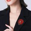 Faux Gemstone Brooch Wedding Bridal Rhinestone Brooch Pin Fashion Dress Coat Accessories Cute Jewelry for Women Girls