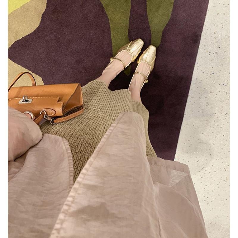 Версия из овчины~ внутренняя высота увеличена плиссированная кожа серебристые одинарные туфли женские балетки на платформе Мэри Джейн женские туфли балетки